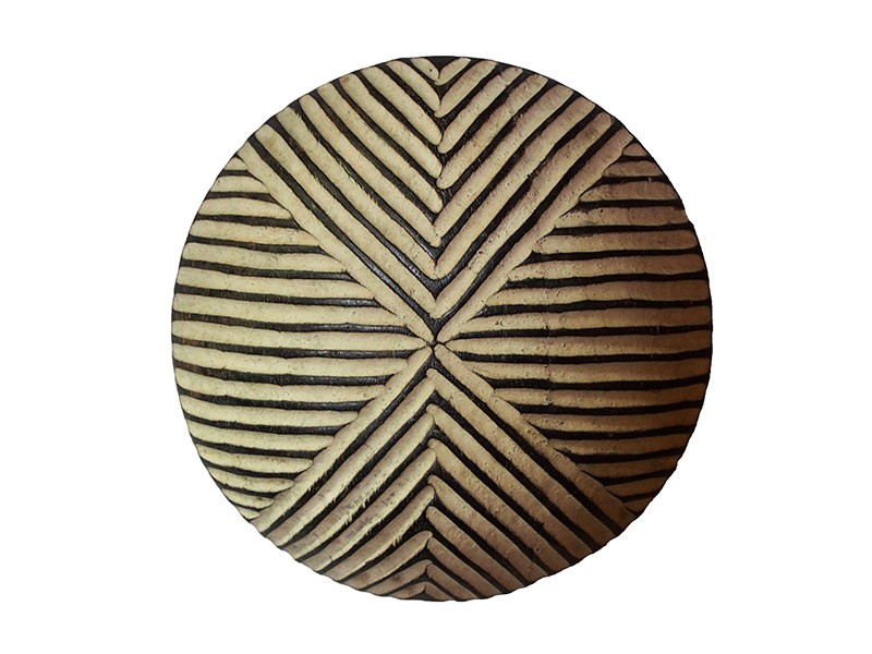 Small Carved Wood Shield - Triangle - 1 Small Carved Wood Shield - Triangle - 1
