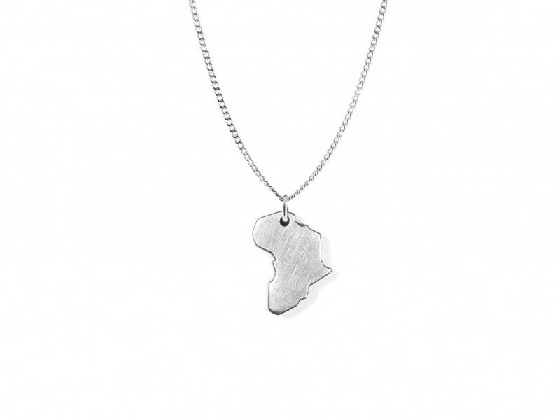 African Creative Small Africa Pendant - Small Africa Pendant Necklace African Creative Small Africa Pendant - Small Africa Pendant Necklace