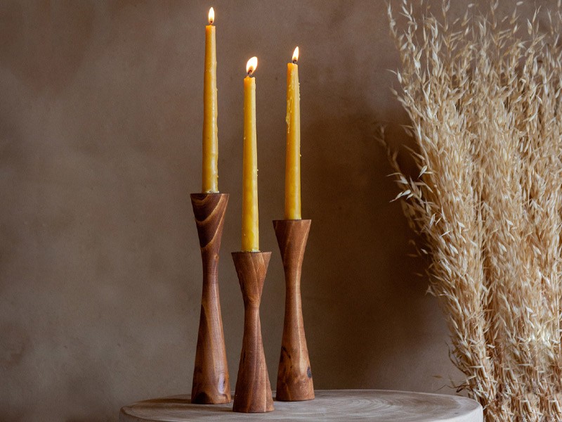 Geo Tapered Candle Holder