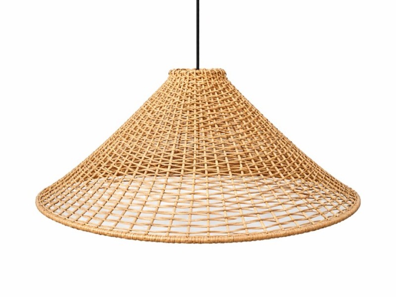 Handwoven Natural Cone Lampshade 37