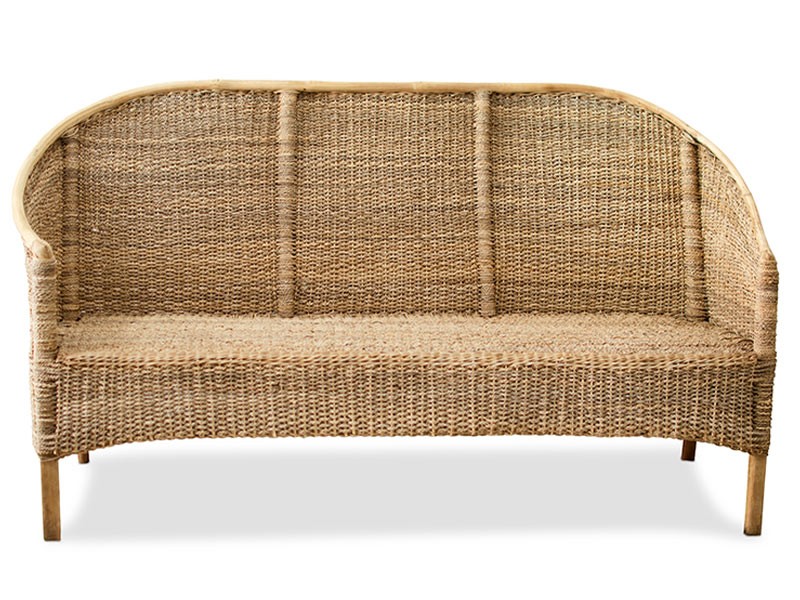 Malawi Kupuma 3 Seater - Twisted Cane Weave