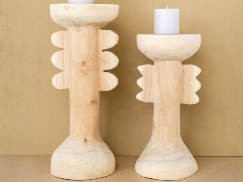 Tribal Drinks Stand / Floor Candle Holder Tribal Drinks Stand / Floor Candle Holder