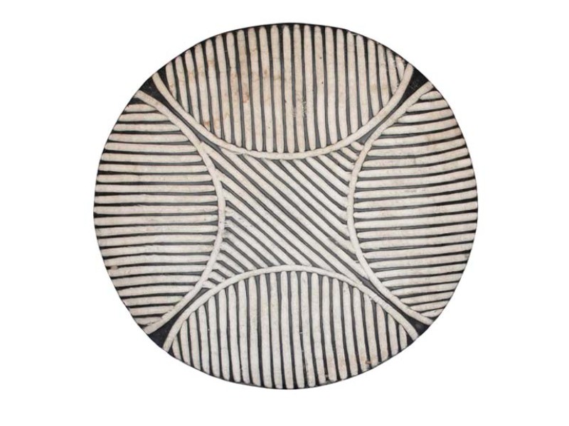 Large Round Bamileke Wood Shield - 1