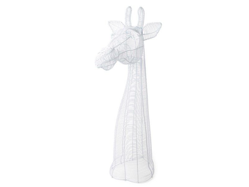 White Giraffe Bust