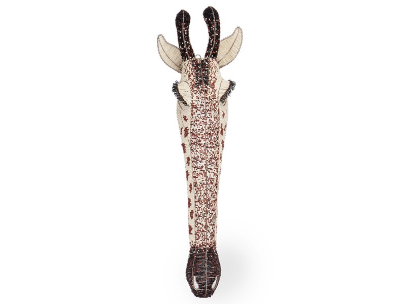 Beaded Wall Hanging Giraffe Head