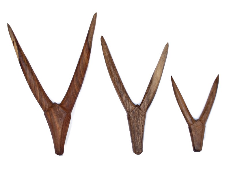 Abstract Carved Antelope Heads Abstract Carved Antelope Heads