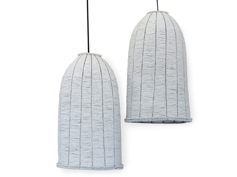Glass Beaded Hanging Slim Dome Lampshade Glass Beaded Hanging Slim Dome Lampshade