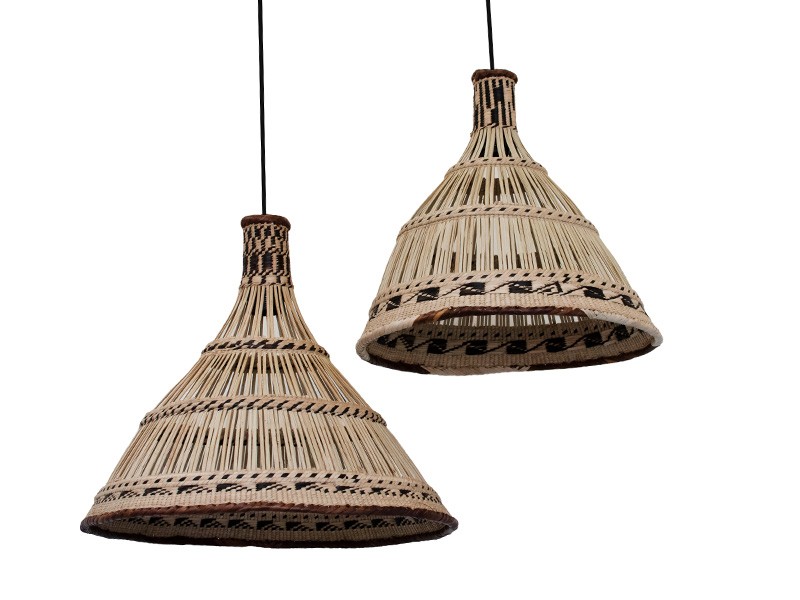 Woven bell shape Ilala palm lampshade Woven bell shape Ilala palm lampshade