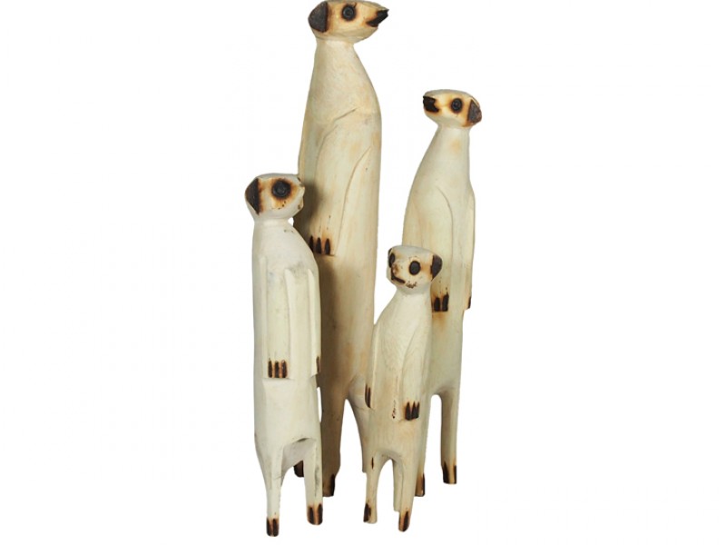 Carved Wood Meerkat