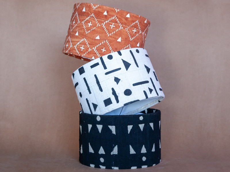 Mud Cloth Lampshades Mud Cloth Lampshades