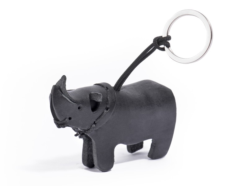African Creative :: Rhino Key Ring | Handcrafted African Animal Keychain