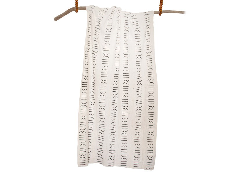 White Bogolan Mud Cloth