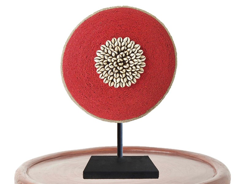 Red Shield on Bamileke Stool