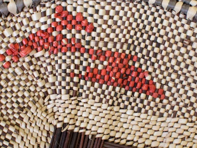 Recycled Plateau Winnowing Basket- Close Up