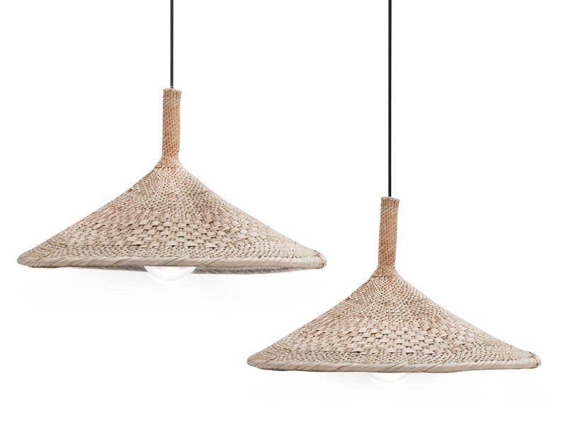 Binga Basket Saucer Lampshade 40cm - Natural Binga Basket Saucer Lampshade 40cm - Natural