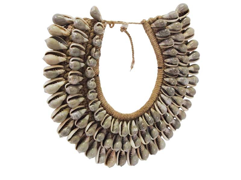 Decorative Shell Necklace - Grey