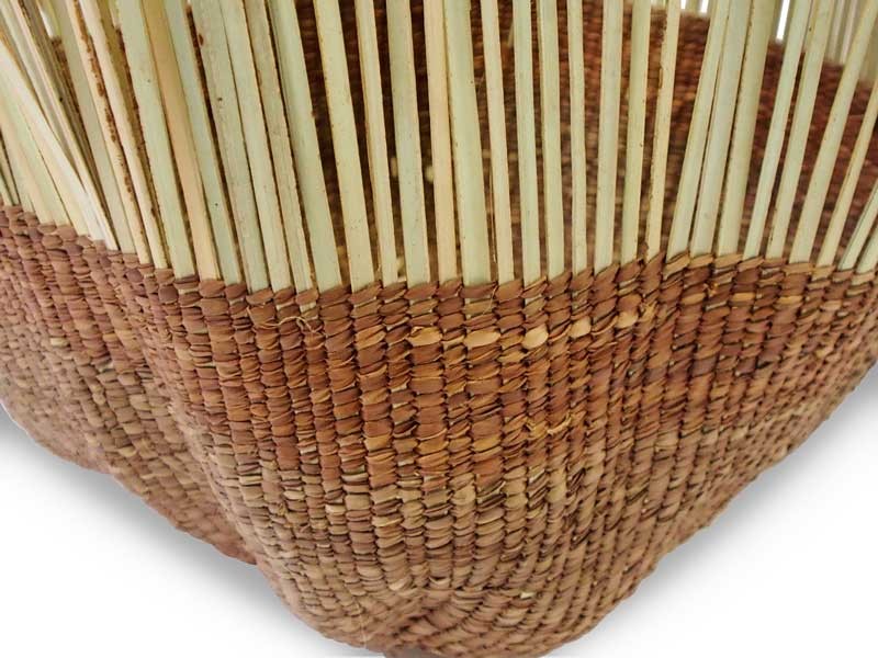 Tassel Basket_Brown_Focus