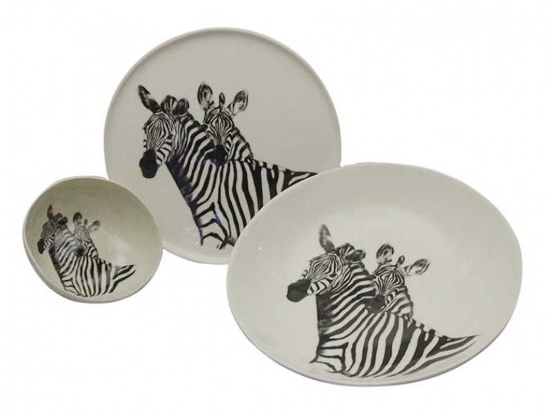 African Creative :: Ceramic Zebra Plate