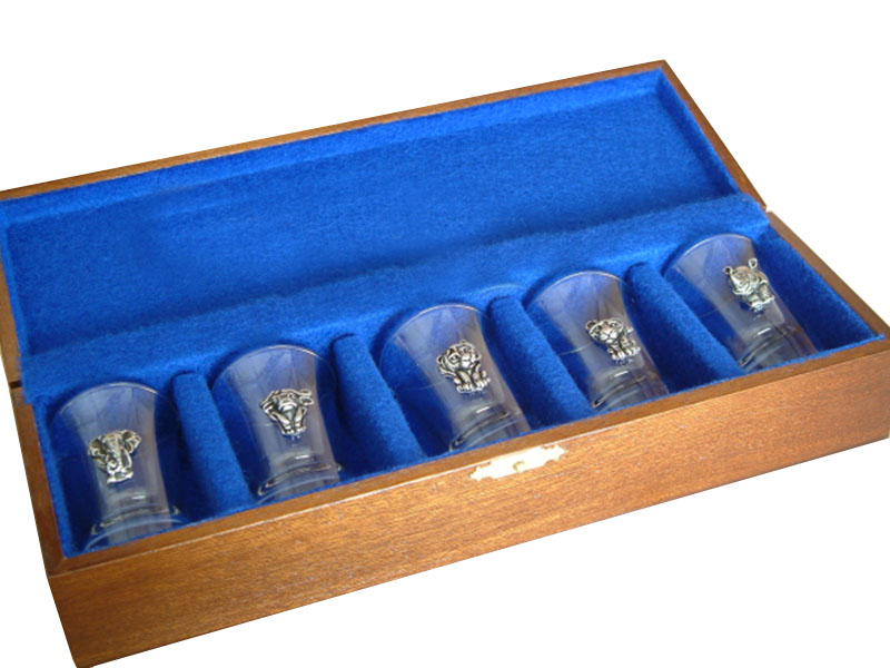 5 X Shot Glass Box