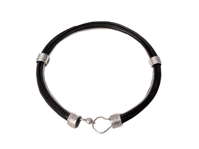 African Creative :: Unisex Single Wire Medium Spring Elephant Hair Bangle African Creative :: Unisex Single Wire Medium Spring Elephant Hair Bangle